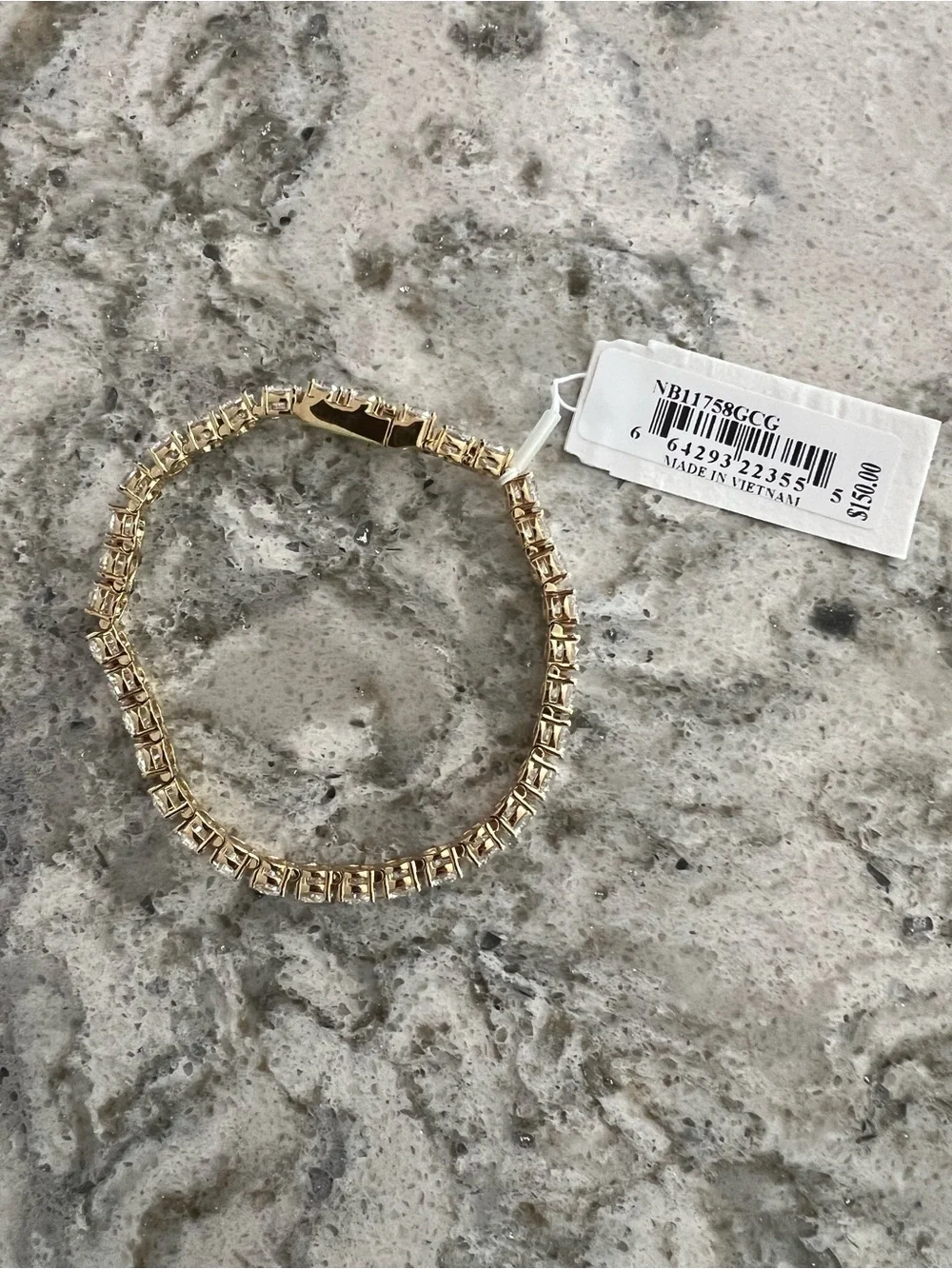 Nadri Gold CZ Tennis Bracelet